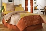 Yellow Comforter Sheets Bedding Set Queen 8 Pcs