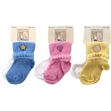 2-Pack Applique Classic Cuffs Baby Socks