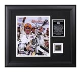 Brad Keselowski - 2008 Federated Auto Parts 300 - Framed Autographed 8x10 Photograph with Race Used Tire Piece