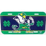 Notre Dame Fighting Irish Plastic License Plate