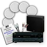 Onkyo TX-SR506 Receiver (Black) + 5 x SpeakerCraft CRS7 in-ceiling speakers + Q Acoustics Q-AV Subwoofer (Black) + Creative Audio £105 cable bundle (see below for details) + 9 page Creative Audio Quickstart Guide. 2 Year Guarantee.