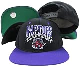 Toronto Raptors Black/Purple Two Tone Snapback Adjustable Plastic Snap Back Hat / Cap