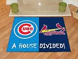 Chicago Cubs MLB - St. Louis Cardinals House Divided Rugs 34" X 45"