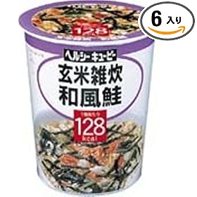 【クリックでお店のこの商品のページへ】ヘルシーキユーピー 玄米雑炊 和風鮭 1食×6個