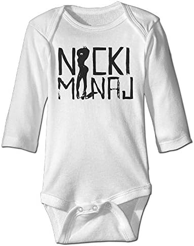 Nicki Minaj Logo Unisex Boys Girls Baby Onesies Romper Long Sleeve