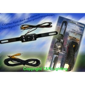 High Resolution License Plate Rear View Camera with Night Vision/distance Tracker