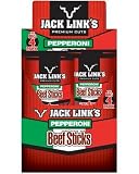 Jack Link's Beef Pepperoni Beef Sticks, 3.2-Ounce Packages (Pack of 16)