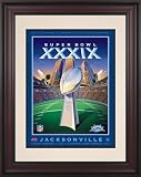 Framed 10.5 x 14 Super Bowl XXXIX Program Print | Details: 2005, Patriots vs Eagles