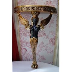 KLASSISCHE WANDKONSOLE IM EMPIRE STIL SPHINX PRUNKVOLL EXKLUSIV