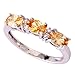 Psiroy 925 Sterling Silver Stunning Created Gorgeous Women's 4mm*6mm Oval Cut CZ Morganite Filled Ring