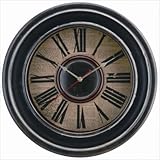 IMAGE OF Mckenna Wall Clock in Distressed Black