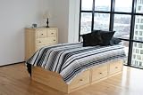 3 PIECE ALDER TWIN CHESTBED GROUP (Picture shown in pine, Shown without bookcase headboard))