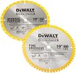 DEWALT DW3106P5  2 Blade 10-Inch 60-Tooth Crosscutting Saw Blade and 10-Inch 32-Tooth General