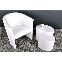 Design Clubsessel Cocktailsessel Textilleder Wei�