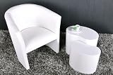 Design Clubsessel Cocktailsessel Textilleder Wei�