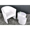 Design Clubsessel Cocktailsessel Textilleder Wei�