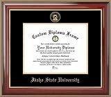 Idaho State University Bengals - Embossed Seal - Mahogany Gold Trim - Diploma Frame