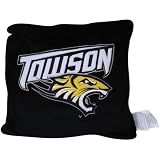 NCAA Towson Tigers Black 15'' Square 3D Plush Pillow