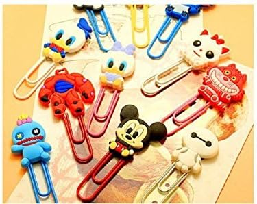 10Pcs /Cute Cartoon Characters Paper Clips, Bookmark Clip, Memo Clip, Paper Clip, Bookmark, Novelty Gift For Office &amp; School Supplies