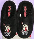 NEW Betty Boop Black Slippers Size 7