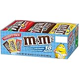 M&M'S Variety Pack Chocolate Candy Singles Size 30.58-Ounce 18-Count Box