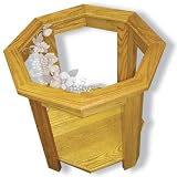 Oak Glass Top End 20 high