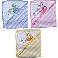 Luvable Friends Animal Bath Tub Hooded Towel, Blue