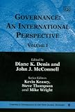Review Edward Elgar Publishing  / Governance: An International Perspective (Corporate Governance in the New Global Economy)
