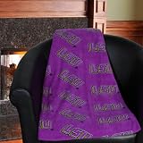 NCAA Grandma Pants LSU Tigers 60'' x 86'' Fleece Blanket - Purple