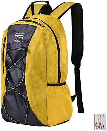 15/25/30/35L SOMISS Water Resistant Lightweight Packable Daypack Backpack for Travel (25L, YELLOW)