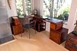 Ucube Corner Desk, Espresso(picture shown in finish of merlot)