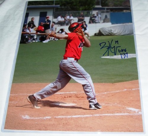 Bryce Harper Autographed AFLAC All American Game 16x20 Photo W/PROOF, Picture of Bryce Signing For Us, Washington Nationals