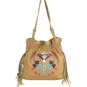 Cinched Shoulder Bag by Lou-ella, Big Sky Collection in Butterscotch