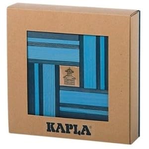 Kapla: 40 Unique Building Blocks, Includes Full Color ART BOOK with Instructions (Light... by Kapla