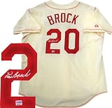 Lou Brock Autographed / Signed St Louis Cardinals Jersey (PSA/DNA)