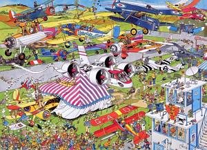 Childrens Toyshop  Toys : Jumbo Puzzle - Jan van Haasteren - The Airshow  (1500 pieces)