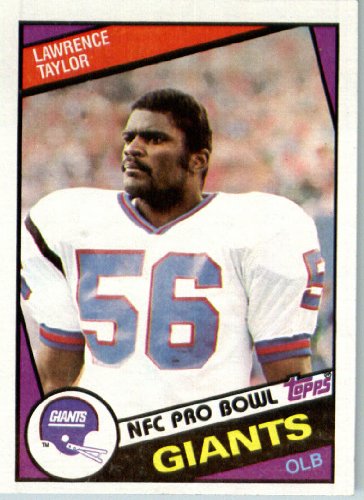 1984 Topps # 321 Lawrence Taylor New York Giants Football Card - Shipped In Protective Screwdown Display Case!