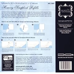 USA Produkt - White Pages Refill 12 X12 5 Top-Loading-Sheets-10 Pages