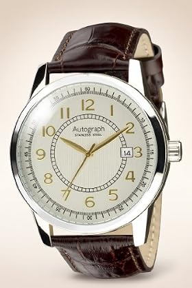 Autograph Round Face Analogue Watch