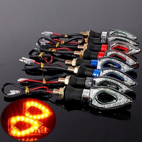 New 2x Motorcycle 12LED Turn Signal Indicator Blinker Light Lamp for Honda kawasaki