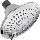 Delta 75553 Universal Showering Components Touch-Clean 5-Setting Showerhead, Chrome