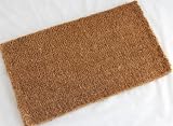 Homescapes - Door Mat - Hand Made Coir - Natural Beige - 45 x75 cm - 100% Natural Coir - Indoor and Outdoor Doormat