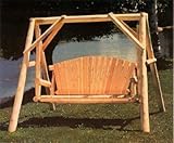 Lakeland Mills CFU28 Cedar Log Outdoor Yard Swing, 5-Feet