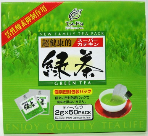Koshun-En Tafu Japanese Super Catechin Sencha Green Tea Value Pack - 2x 20 Tea Bags (2.82 Oz)