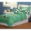 Soccer Twin Quilt with Sham