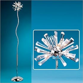 Crystal Pendant Floor Lamp by LumiSource