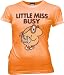 Junk Food Little Miss Busy Orange Juniors/Ladies T-Shirt Tee