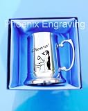 Personalised Engraved Stainless Steel Tankard Gift, Meerkat, Free Engraving, Luxury Gift Box