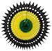 7-piece Complete Jamaican Honeycomb Party Decoration Set (Black/Yellow/Green)