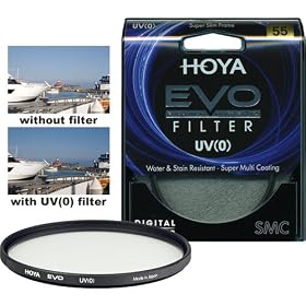 Hoya 55mm EVO SMC UV Super Multi-Coated Slim Frame Glass Filter Water & Stain Resistant